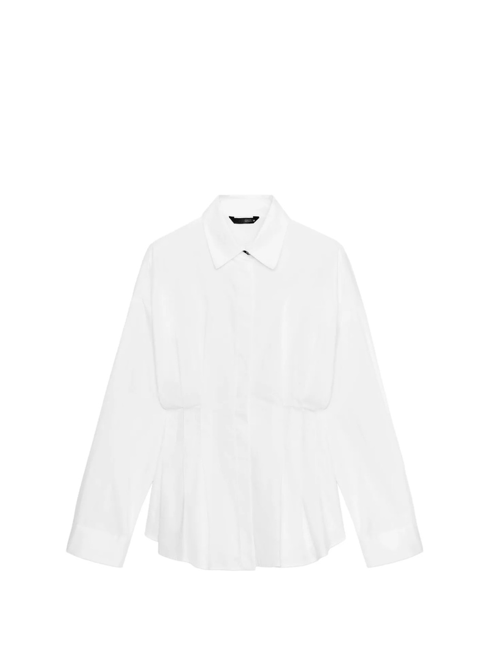 Zara Pleated Poplin Shirt